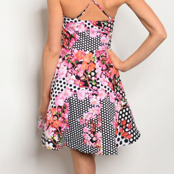 PRINTED SKATER DRESS - Picture 6 of 6